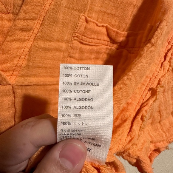 Free People We The Free Soft Gauze Collar Button Top Size Medium - Picture 6 of 9